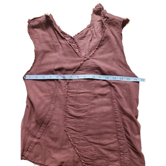 Gary Graham Y2K Fitted Patch Tank Womens 12 Brown Goblincore Fairy Grunge 2003 - Picture 6 of 7